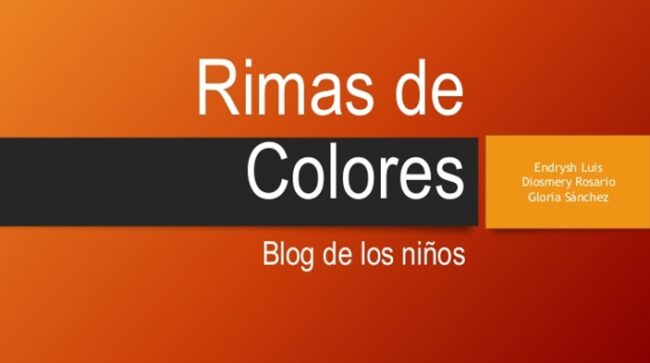 rimas de colores