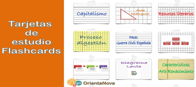 tarjetas de estudio