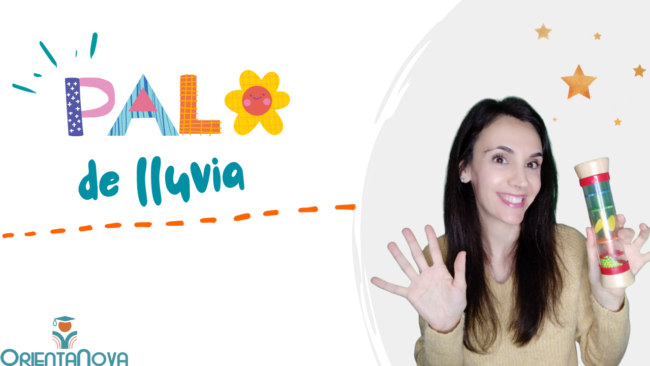 Palo de lluvia. Juguete educativo para bebés Palo de lluvia. Juguete educativo para bebés